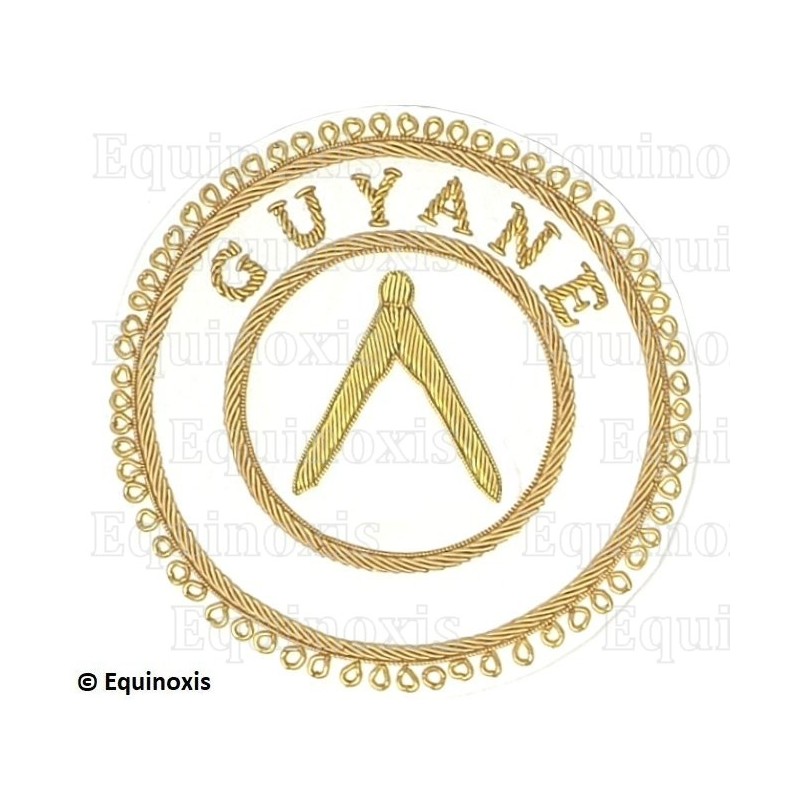 Badge / Macaron GLNF – Grande tenue provinciale – Grand Inspecteur – Guyane – Brodé main
